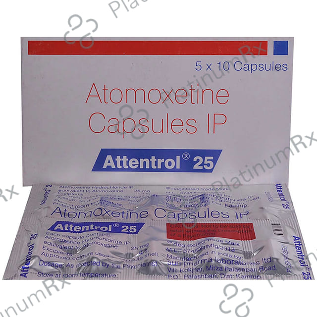 Attentrol 25mg Capsule 10s