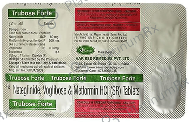 Trubose Forte 60/500/0.3mg Tablet 10s