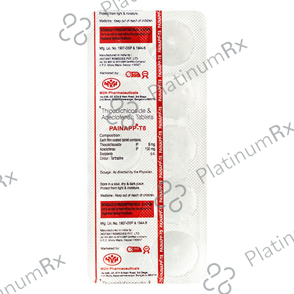 Pain App T 50/8mg Tablet 10s