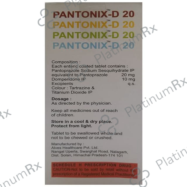 Pantonix-D 20 Tablet