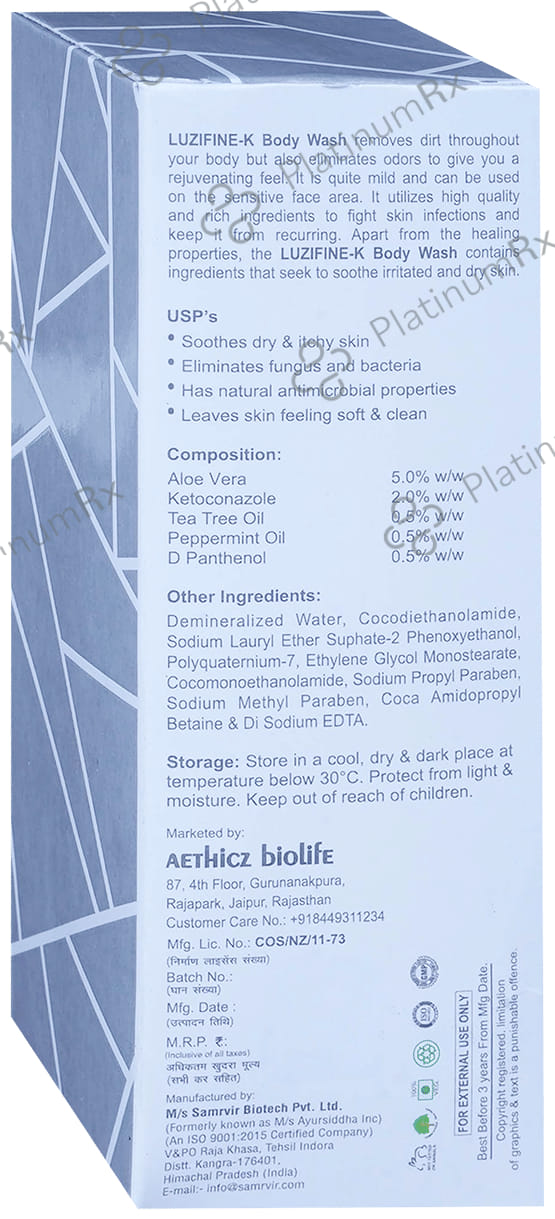 Luzifine-K Body Wash