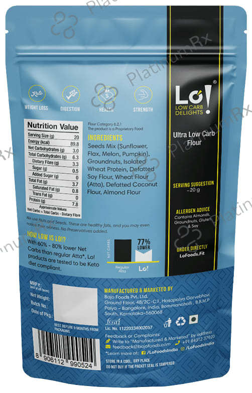 Lo! Foods Ultra Low Carb Flour 2 kg