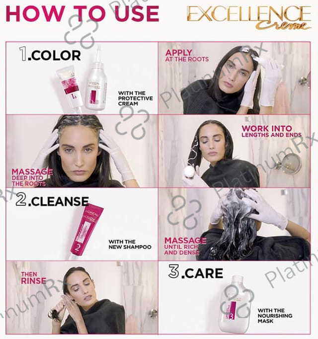 Loreal Excellence Creme Triple Care Color Cream Plum Brown