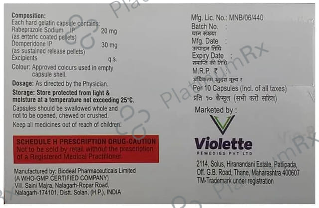 Vio RD 30mg/20mg Capsule