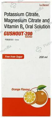 Gushout Orange Sugar Free Oral Solution 200ml