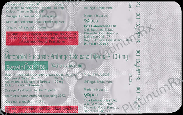 Revelol XL 100mg Tablet PR 15s