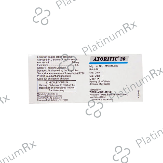 Atoritic 20mg Tablet 10s