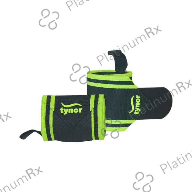 Tynor Wrist Wrap with Thumb Loop Universal Black and Green