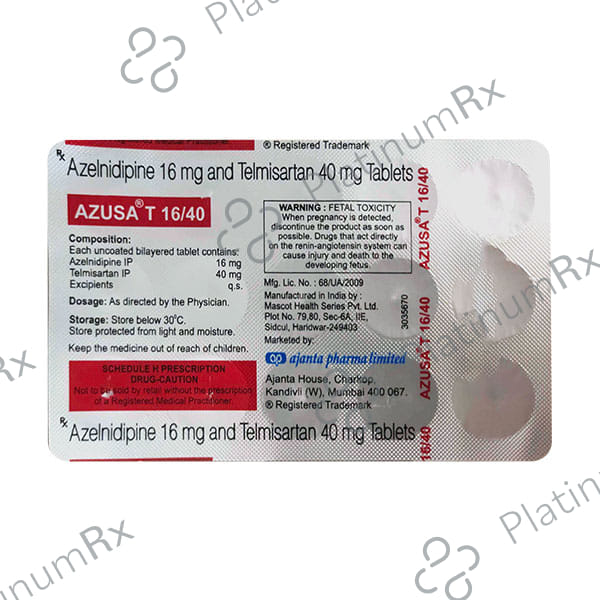 Azusa T 40/16mg Tablet 15s