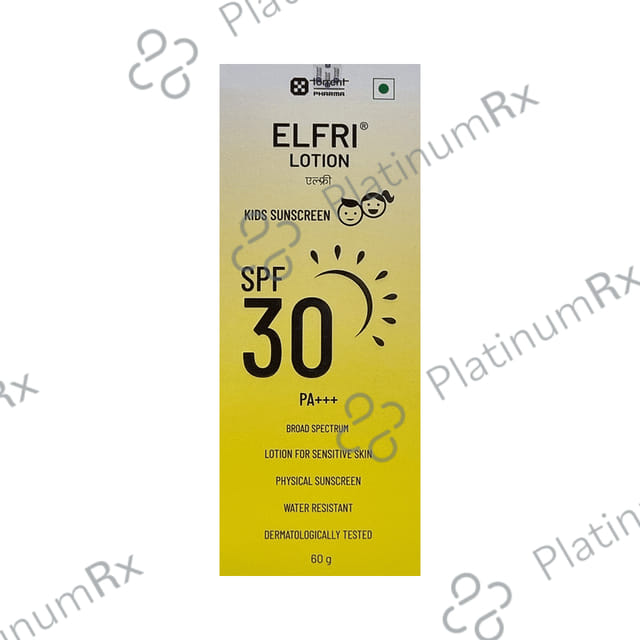 Elfri Kids Sunscreen SPF 30 Lotion 60gm