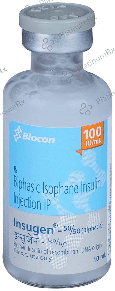 Insugen 50/50 100IU Injection 10ml