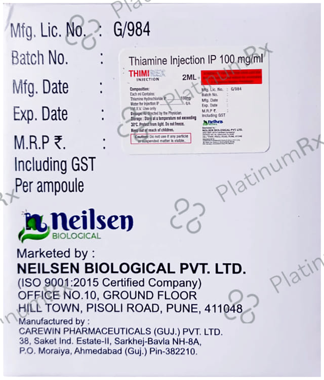 Thimirex 100mg Injection 2ml