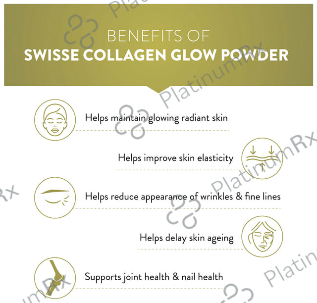 Swisse Beauty Collagen Glow - Powder with Grape Seed Extract for Skin Health