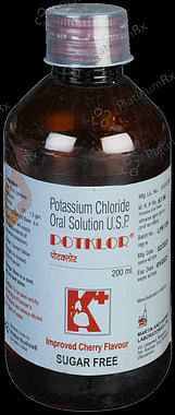Potklor 1.5mg Cherry Sugar Free Oral Solution 200ml