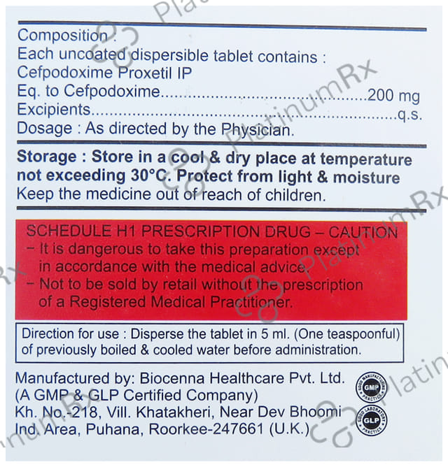 Ellidox 200mg Tablet DT 10s