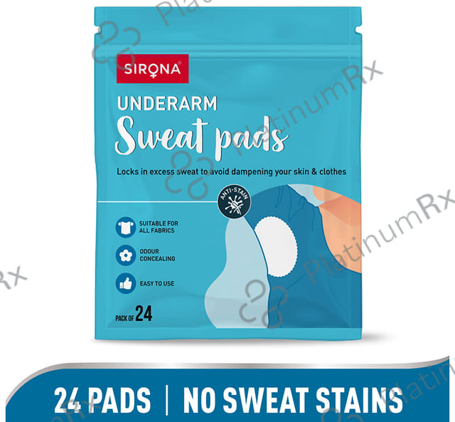 Sirona Underarm Sweat Pads 24 pads