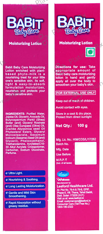 Babit Baby Care Moisturizing Lotion 100gm