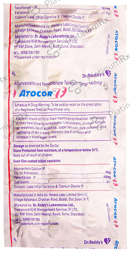 Atocor F 10/160mg Tablet 15s