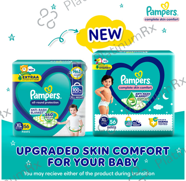 Pampers All-Round Protection Anti Rash Blanket Diaper Lotion with Aloe Vera XL