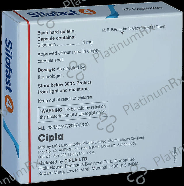 Silofast 4mg Capsule 15s