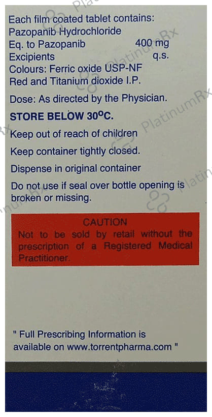 Pazobrite 400 Tablet