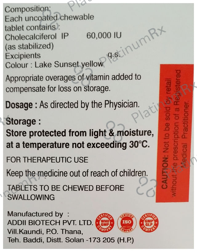 Cutem-D3 Chewable Tablet
