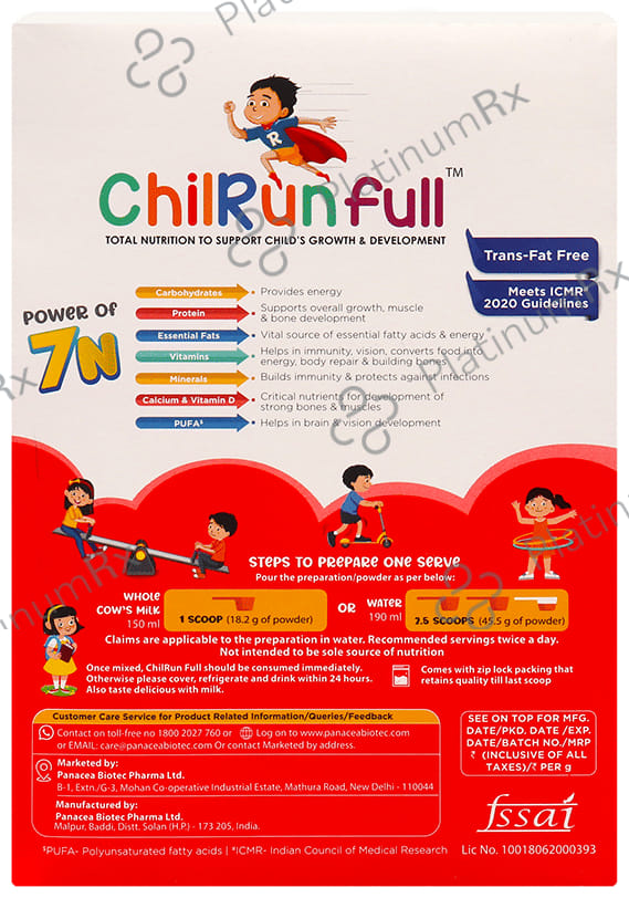 ChilRunfull 2+ Drink For Children’s Growth and Development Chocolate 400 gm