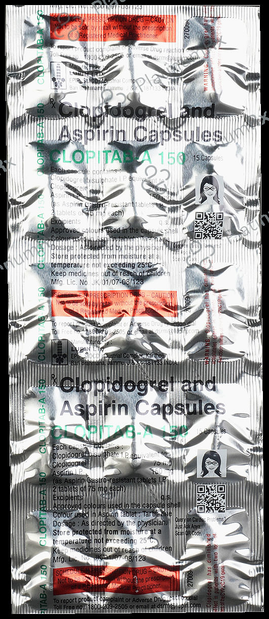 Clopitab A 150/75mg Capsule 15s