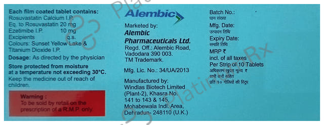 Rosave EZ 20mg/10mg Tablet