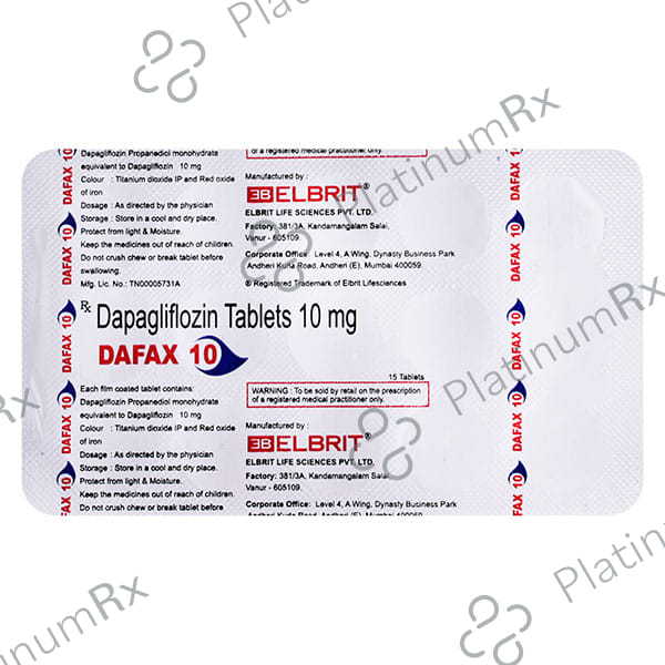 Dafax V 10/100mg Tablet 15s