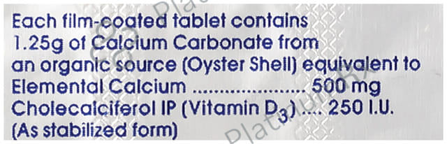 Cipcal 500mg/250IU Tablet 15s