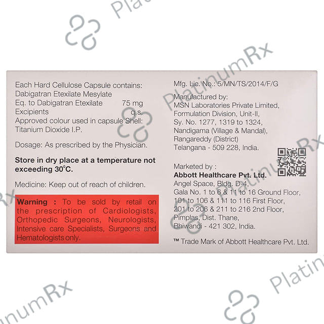 Dablexa 75mg Capsule 10s