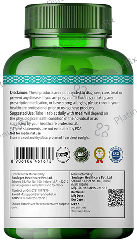 Simply Herbal Multivitamin with Probiotics & Ashwagandha Tablet