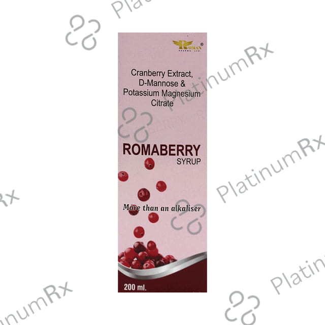 Roman Pharma Romaberry Flavour Syrup 200ml