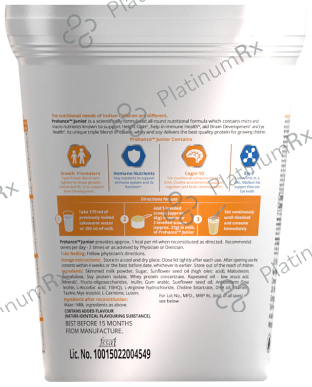 Prohance Junior Vanilla Powder 400gm