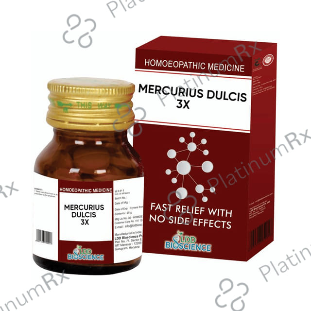 LDD Bioscience Mercurius Dulcis 3X 25gm