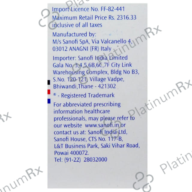 Targocid 400mg Injection 1s