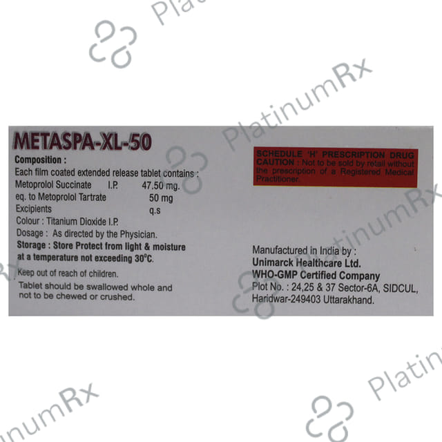 Metaspa-XL 50 Tablet ER