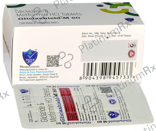 Gliclashield M 80/500mg Tablet 15s