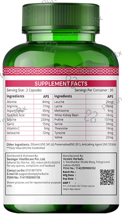 Simply Herbal Collegen Support 1000mg Capsule