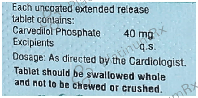 Cardivas CR 40mg Tablet ER 10s