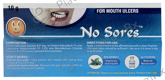 No Sores Dental Gel 10gm