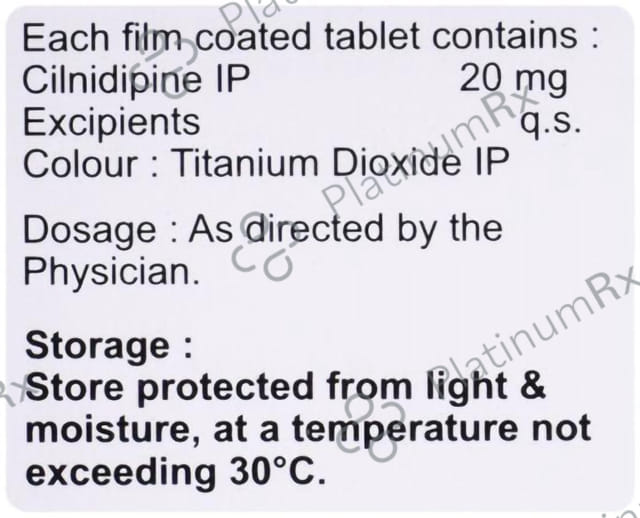 Cildipin 20mg Tablet 10s