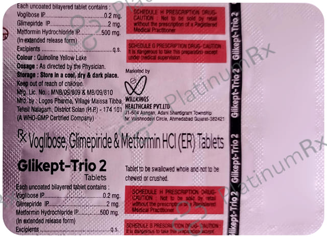 Glikept Trio 2 Tablet ER 10s