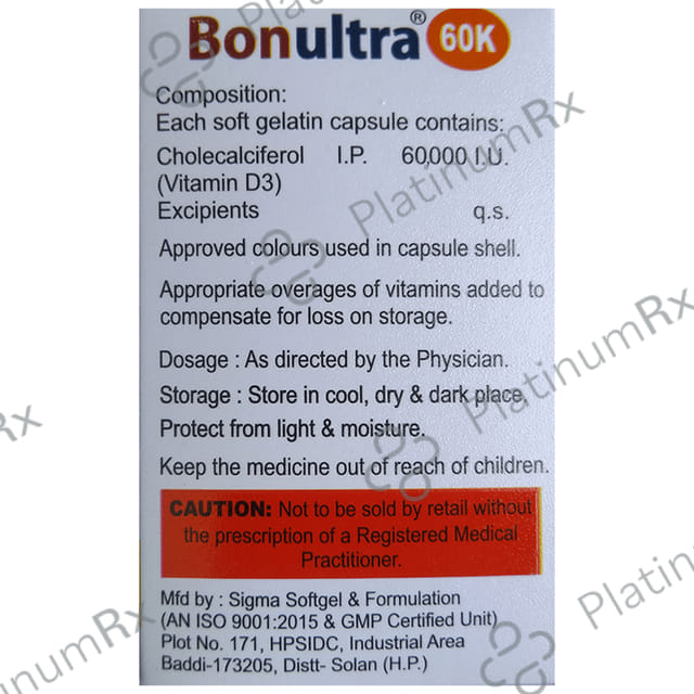 Bonultra 60K Soft Gelatin Capsule