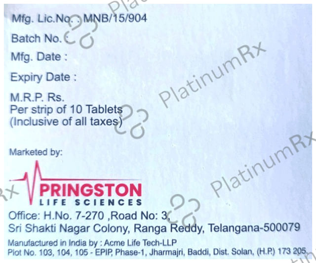 Prin G2/500mg Tablet PR 10s