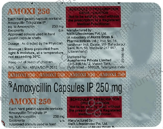Amoxi 250mg Capsule 10s