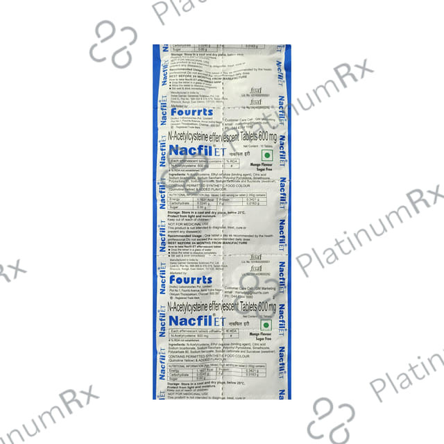 Nacfil ET Tablet Mango Sugar Free 10s