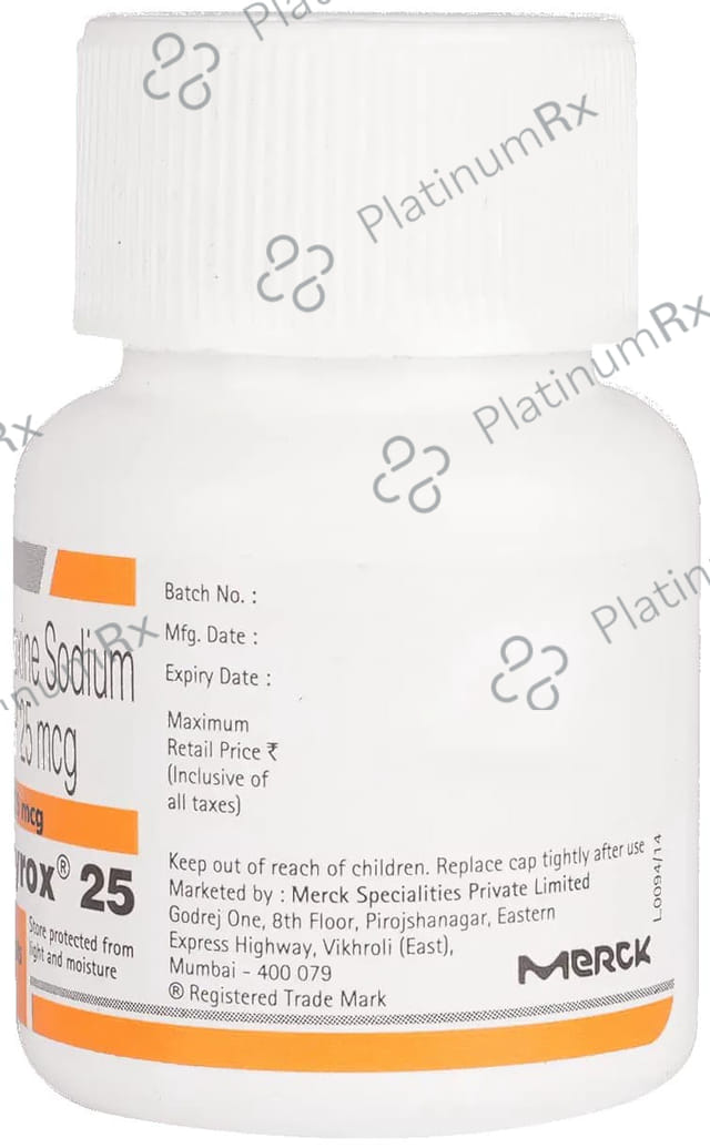 Euthyrox 25mcg Tablet 100s
