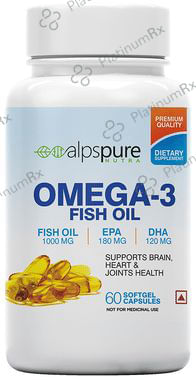 Alpspure Nutra Omega 3 Fish Oil 1000mg Softgel Capsule